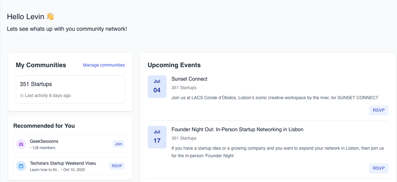 Local Foundation Dashboard Preview